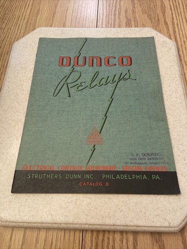 1938 dunco relays - relays, radio